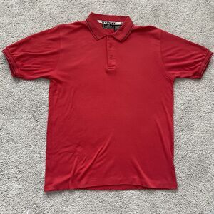 Givenchy Red Polo Shirt Mens Short Sleeve Cotton Blend XL(Check Measurements)